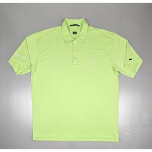 Tiger Woods Nike Golf Polo Shirt Mens Large. Old Mutual Course Green ShortSleeve